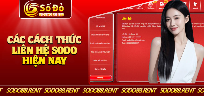 Các Cách Thức Liên Hệ Sodo Hiện Nay